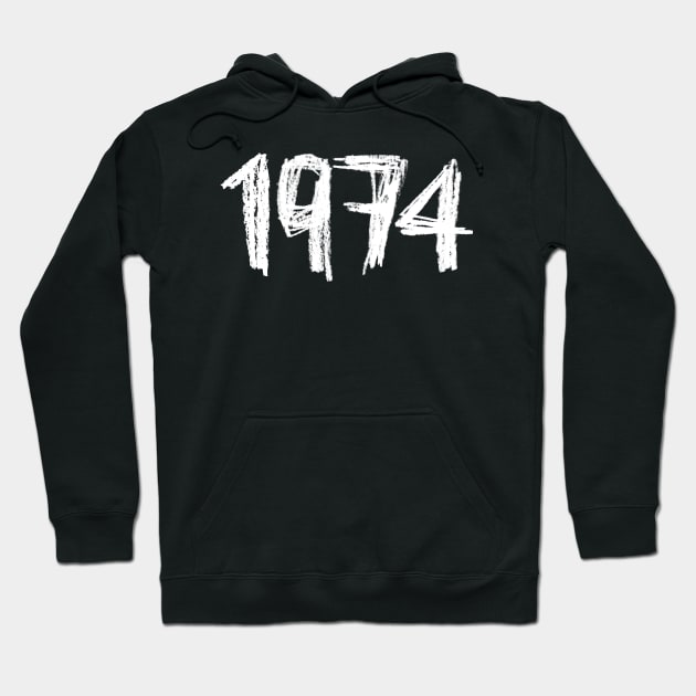 1974 Birthday, Birth Year 1974, Born in 1974 Hoodie by badlydrawnbabe